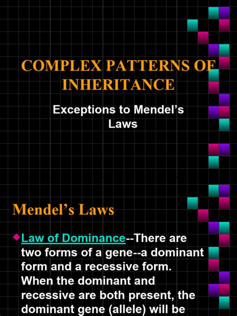Image result for Complex Inheritance Pattern
