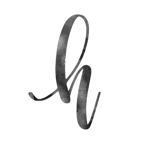 Fancy Lowercase Cursive H