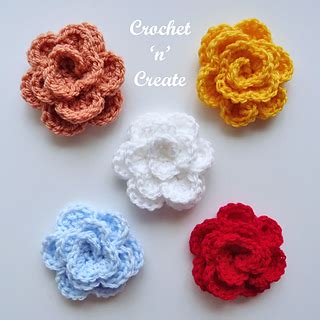 Ravelry: Rose Applique pattern by Crochet 'n' Create