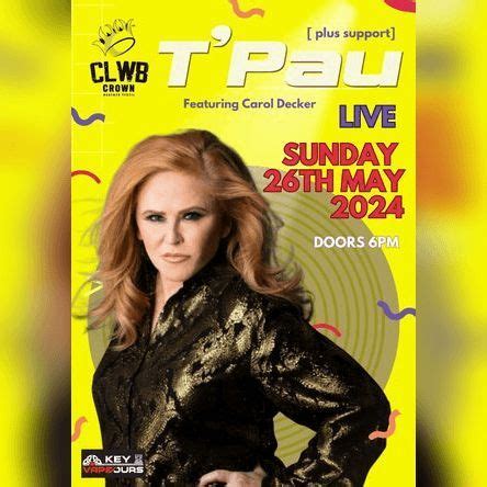 TPau Live - Featuring Carol Decker, Clwb Crown, Penry St,, Merthyr ...