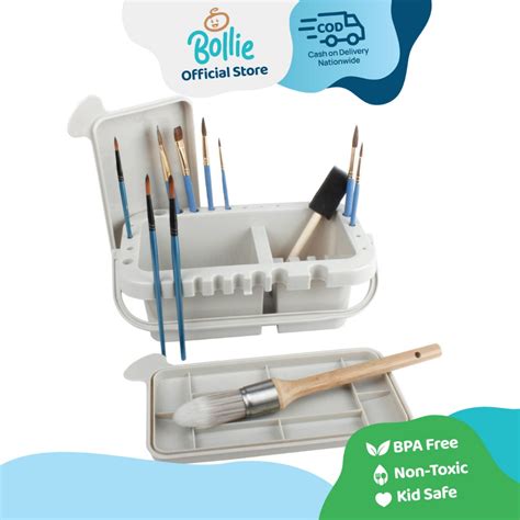 Bollie Baby Paint Brush with Basin with Brush Holder and Palette ...