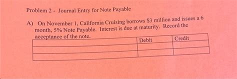 Image result for Note Payable Journal Entry