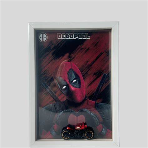 Deadpool Diecast Bike Frame with Hot Wheels – Marvel | Limited Edition ...