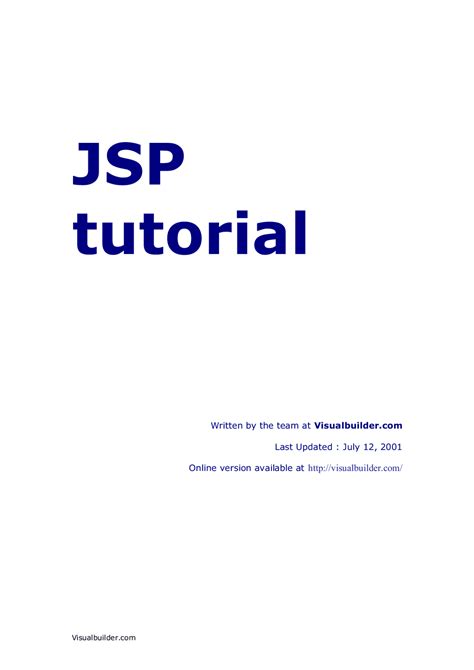 JSP in Java Tutorial 的图像结果