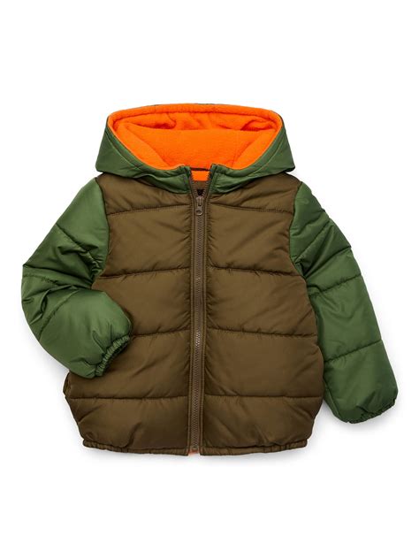 London Fog Boys’ Puffer Coat with Hood, Sizes 4-16 - Walmart.com