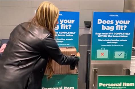 Frontier Airlines admits staff get bonus for charging oversized luggage ...