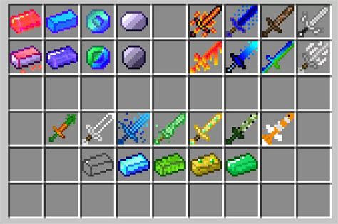 4 Elemental Swords Mod Minecraft 的图像结果