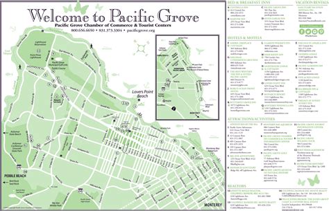 Pacific Grove Tourist Attractions Map - Ontheworldmap.com