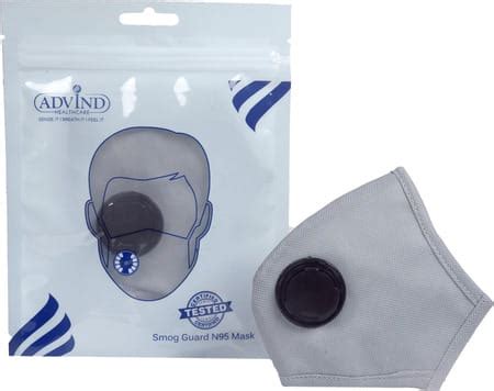 Buy ADVIND HEALTHCARE SMOG GUARD N95 MASK WITH ONE VALVE (ADULTS FREE ...