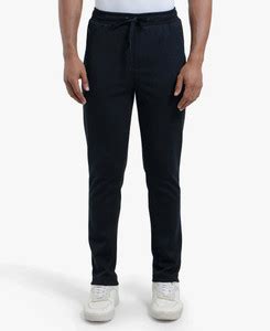 JOCKEY AM44 Super Combed Cotton Rich Pique Solid Men Black Track Pants ...