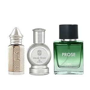 Ajmal Musk Rose Concentrated Perfume 12ml for Unisex and Asher ...