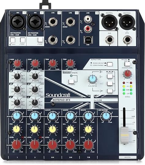 HARMAN PRO Soundcraft Soundcraft Notepad-8FX Small-Format Analog Mixing ...