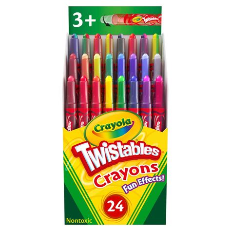 Buy Crayola Fun Effects Mini Twistables Crayons, 24-Count, 1 pack ...