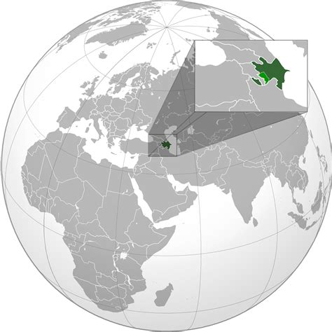 Azerbaijan World Map Location