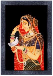 pnf Rajasthani miniature painting art Wood Photo Frames with Acrylic ...