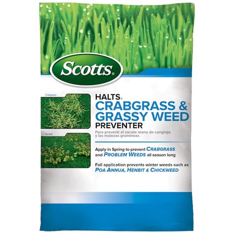 Scotts HALTS Crabgrass and Grassy Weed Preventer 10-lb 5000-sq ft ...