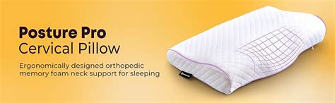 betterhood PosturePro Premium Set of 2 Contour Cervical Pillow for Neck ...
