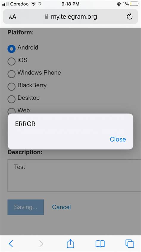 Image result for Telegram API Error Response