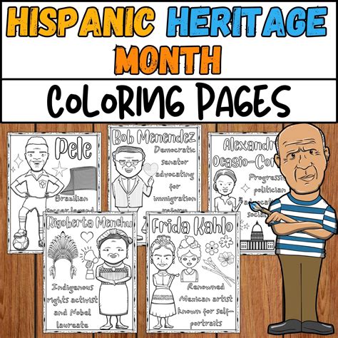 Hispanic Heritage Month Coloring Pages | Hispanic Heritage Month ...
