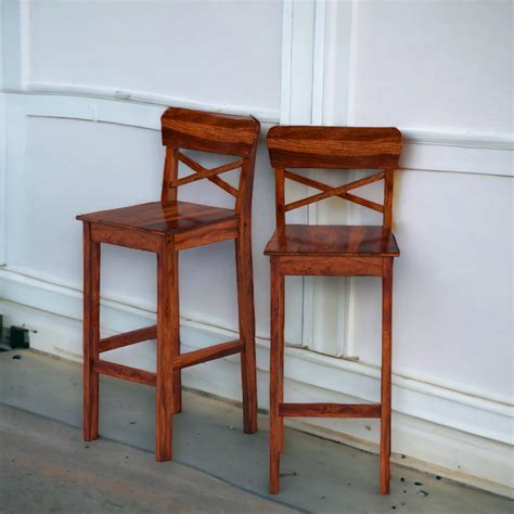 Buy Wooden Bar Stools Online in India @Upto 50% OFF – Nismaaya Decor