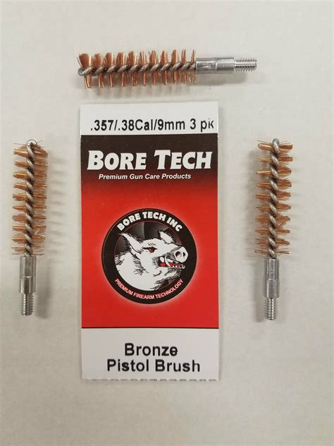 Bore Tech Bronze Pistol Brush 9MM