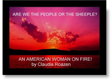 ARE WE THE PEOPLE OR THE SHEEPLE? AN AMERICAN WOMAN ON FIRE! eBook ...