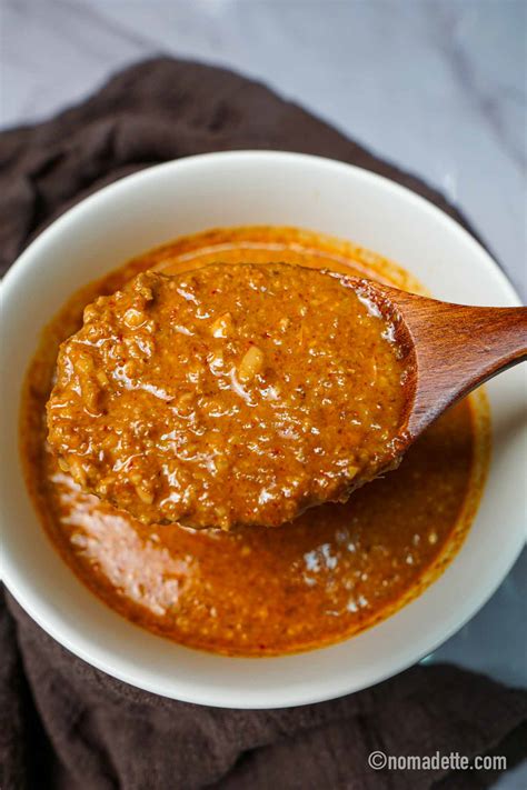 The BEST, Authentic Satay Peanut Sauce | Kuah Kacang - Nomadette
