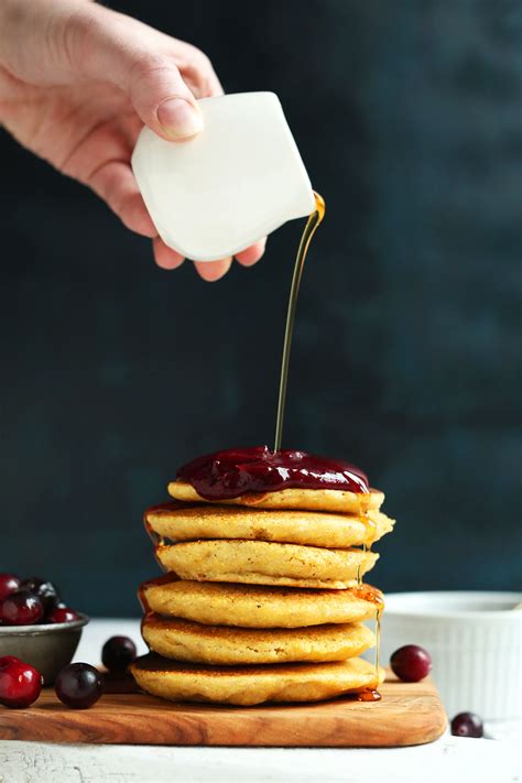 Vegan Cornmeal Pancakes | Minimalist Baker Recipes