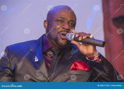 Black African Male Singing Live Stock Image - Image of night, bling ...
