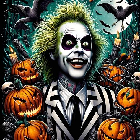 Pin by Jeremy Walters on Halloween canvas paintings | Beetlejuice fan ...
