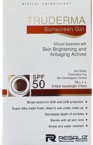 Truderma Sunscreen - SPF 50 PA+++ SUNSCREEN GEL SPF 50 - Price in India ...