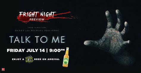TALK TO ME Fright Night Preview Screening, Dendy Cinemas Southport, 14 ...