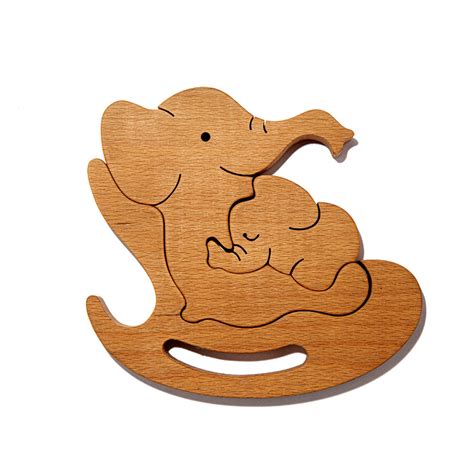 JoGenii |Mama Elephant Baby Elephant Puzzle| Woods For Dudes