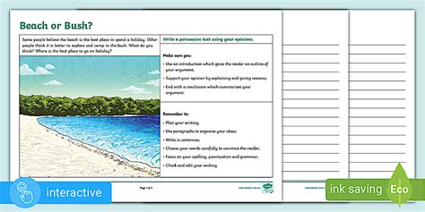 NAPLAN-Style Persuasive Writing Stimulus