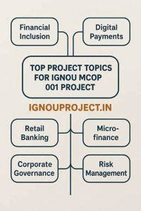 IGNOU MCOM Project for MCOP 001: Topics & Synopsis