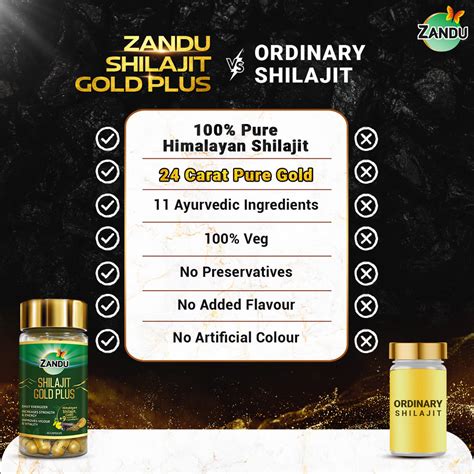Shilajit Gold+ Capsules for 2X Strength, Stamina & Power