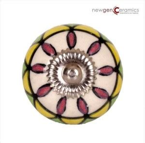 NewGen Ceramics Ceramics Vintage Colourful Pottery Drawer Knobs and ...