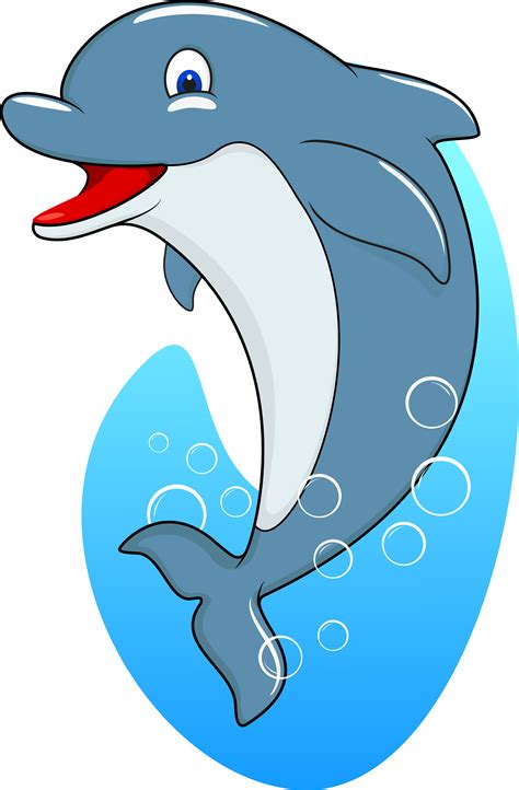 Cute Standing Dolphin cartoon 620320 Vector Art at Vecteezy