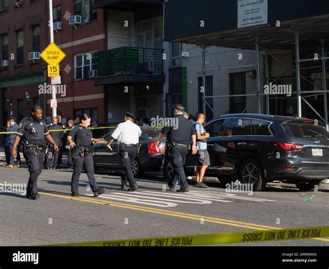 Brooklyn, USA. 06th Sep, 2023. Police officers from the 79th Precinct ...