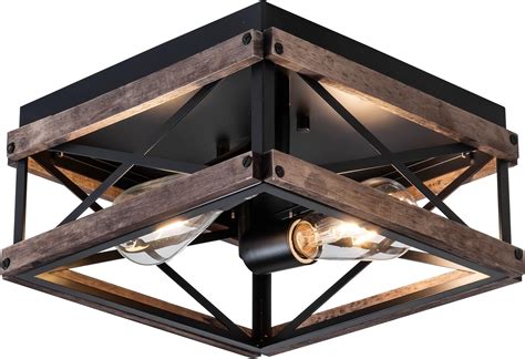 farmhouse flush Mount ceiling light rustic ceiling light fixture 2 ...