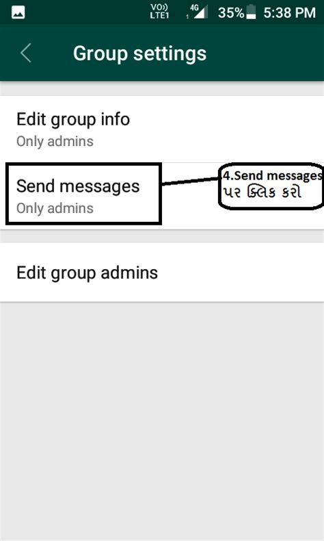 Information Tecnology: Only Group admin send message in whatsapp