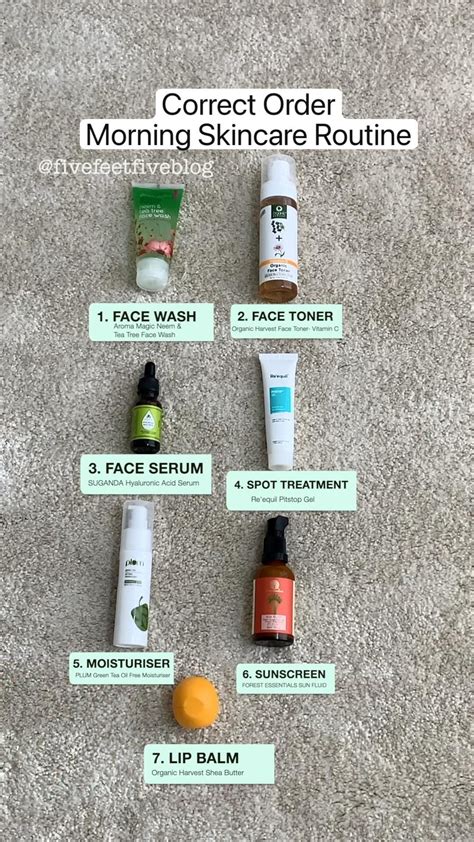 Correct order morning skincare routine – Artofit