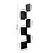 Santosha Decor Black Engineered Wood Zigzag Corner Wall Mount Shelf ...