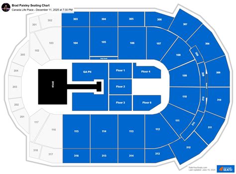 Canada Life Place Seating Chart - RateYourSeats.com - map of canada life place london