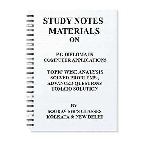 STUDY MATERIALS FOR ISI PG DIPLOMA IN COMPUTER APPLICATIONS FOR 2025 ...