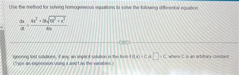 Image result for Homogeneous Equation Solver