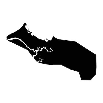 Mapa de Banjul divisão administrativa da Gâmbia Ilustração vetorial ...