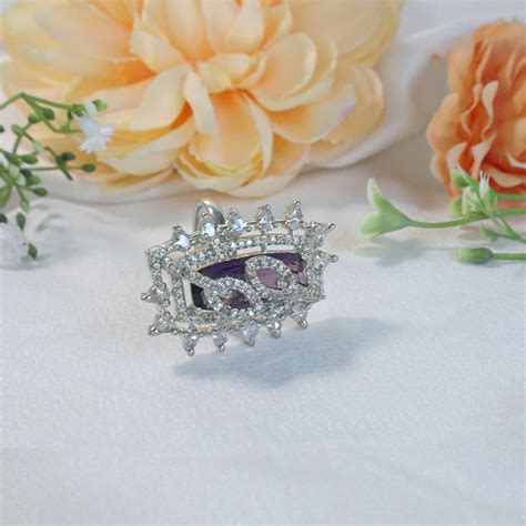 Glamour Wings Two leaf American Diamond Ring – Aurie Fashion