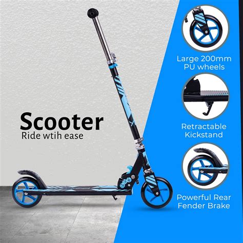 Kick Skate Scooter For Kids With 8 inch Wheels | 100kg Capacity | XLM ...