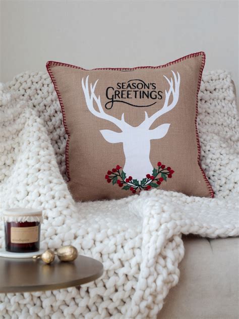 Reindeer Jute Cheer Cushion Cover – AA Living